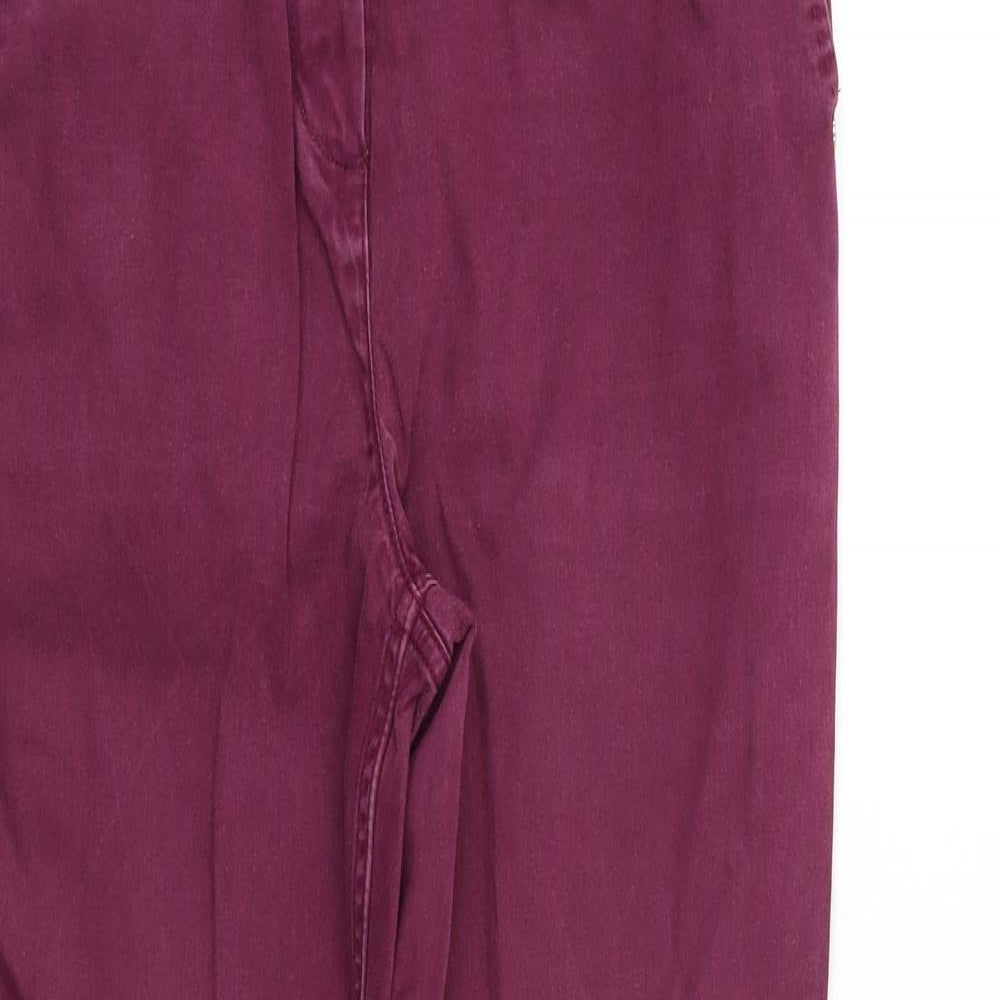 Per Una Womens Purple   Straight Jeans Size 12 L28 in