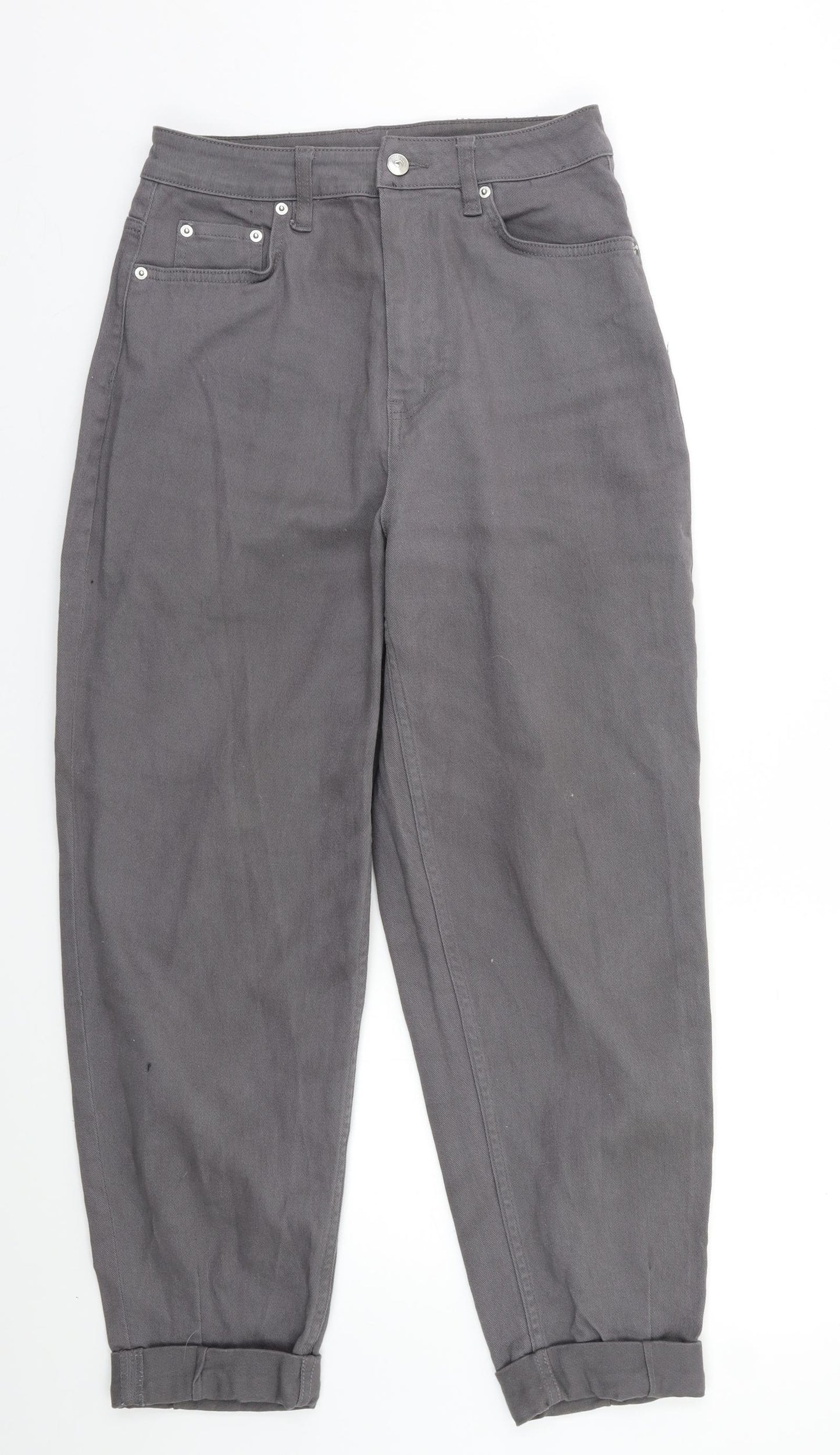 H&M Womens Grey   Tapered Jeans Size 10 L26 in