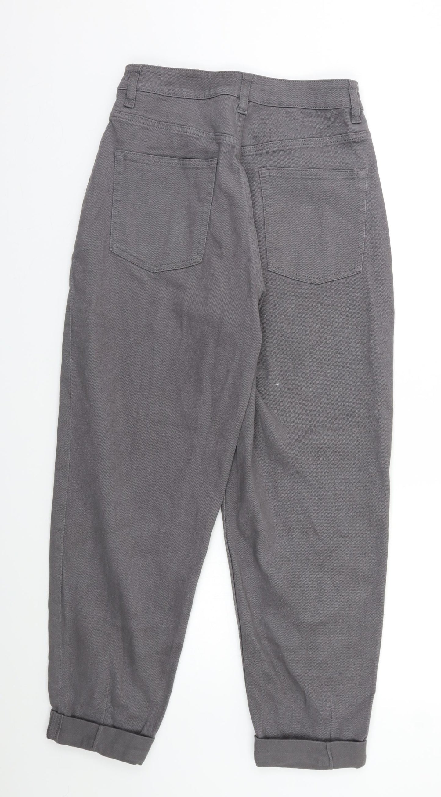 H&M Womens Grey   Tapered Jeans Size 10 L26 in