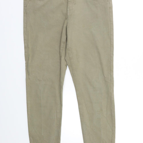Denim & Co. Womens Green   Skinny Jeans Size 14 L25 in