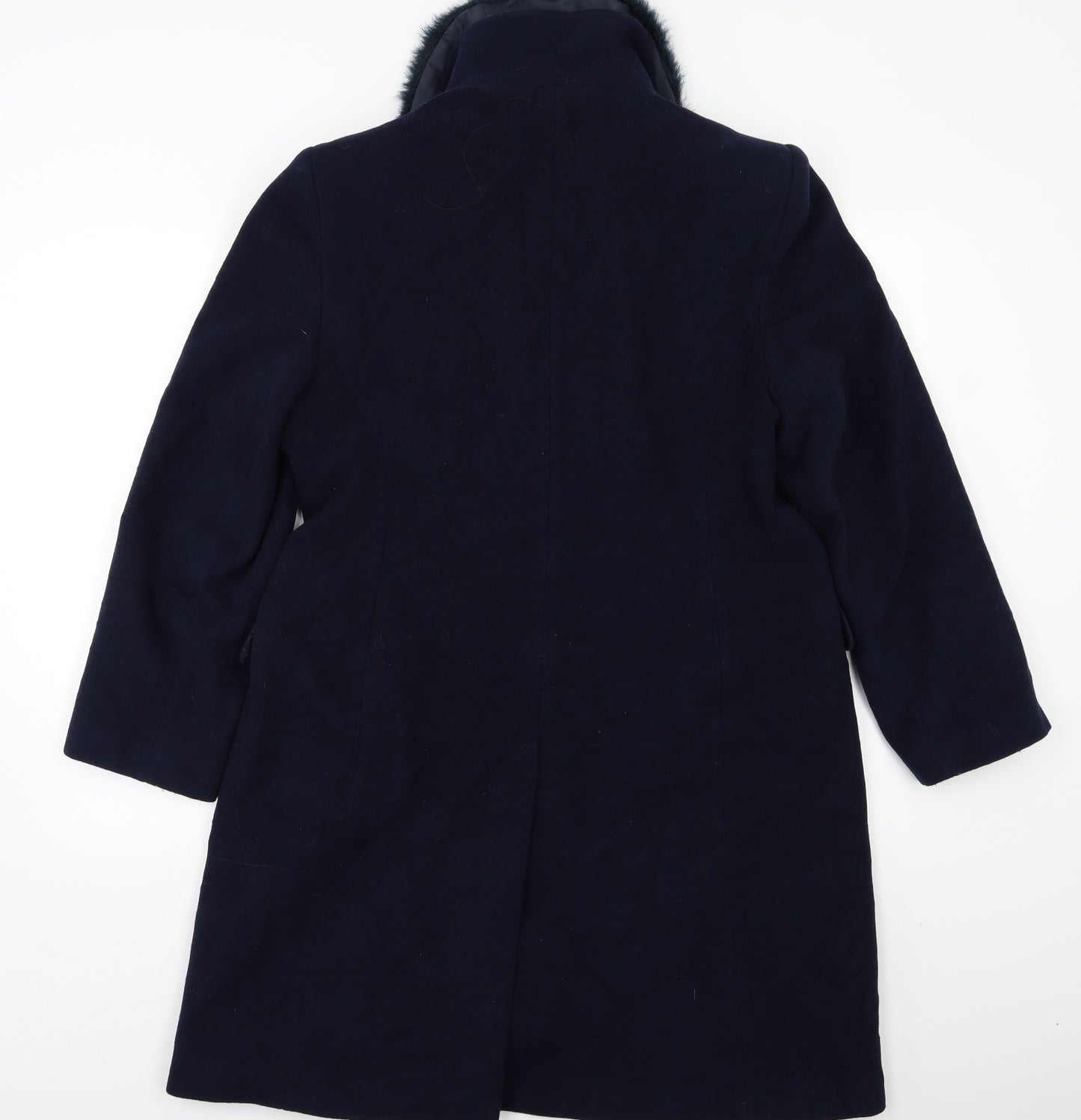 Dorothy Perkins Womens Blue   Overcoat Coat Size 16