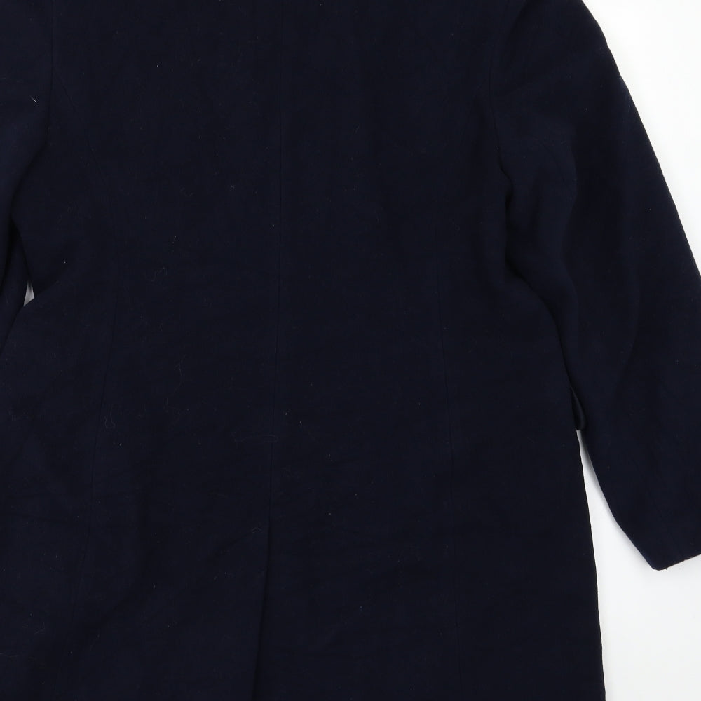 Dorothy Perkins Womens Blue   Overcoat Coat Size 16