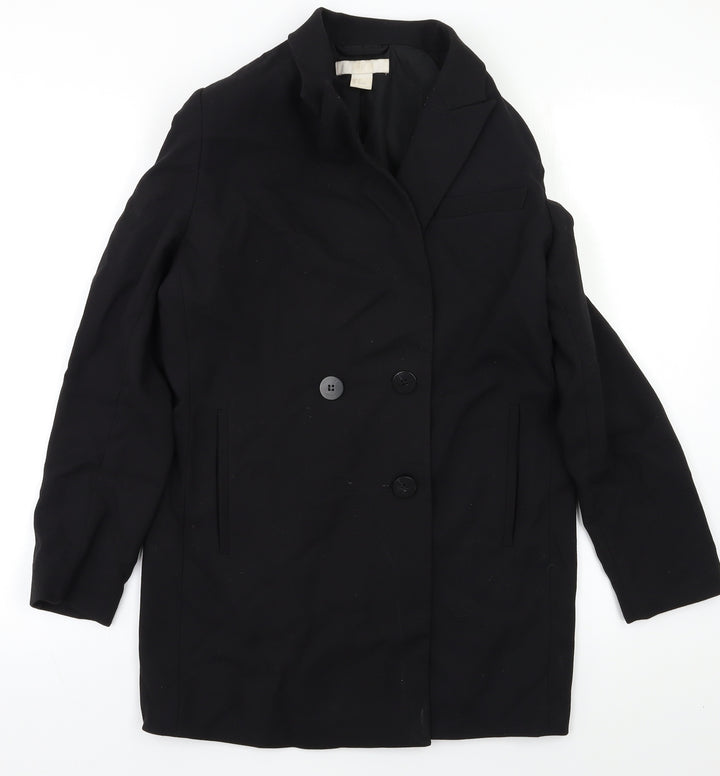 H&M Womens Black Gilet Blazer Size 8