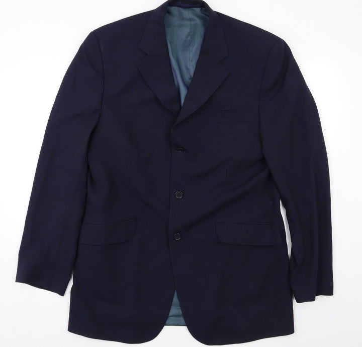 Lloyds Mens Blue Striped  Jacket Blazer Size 42