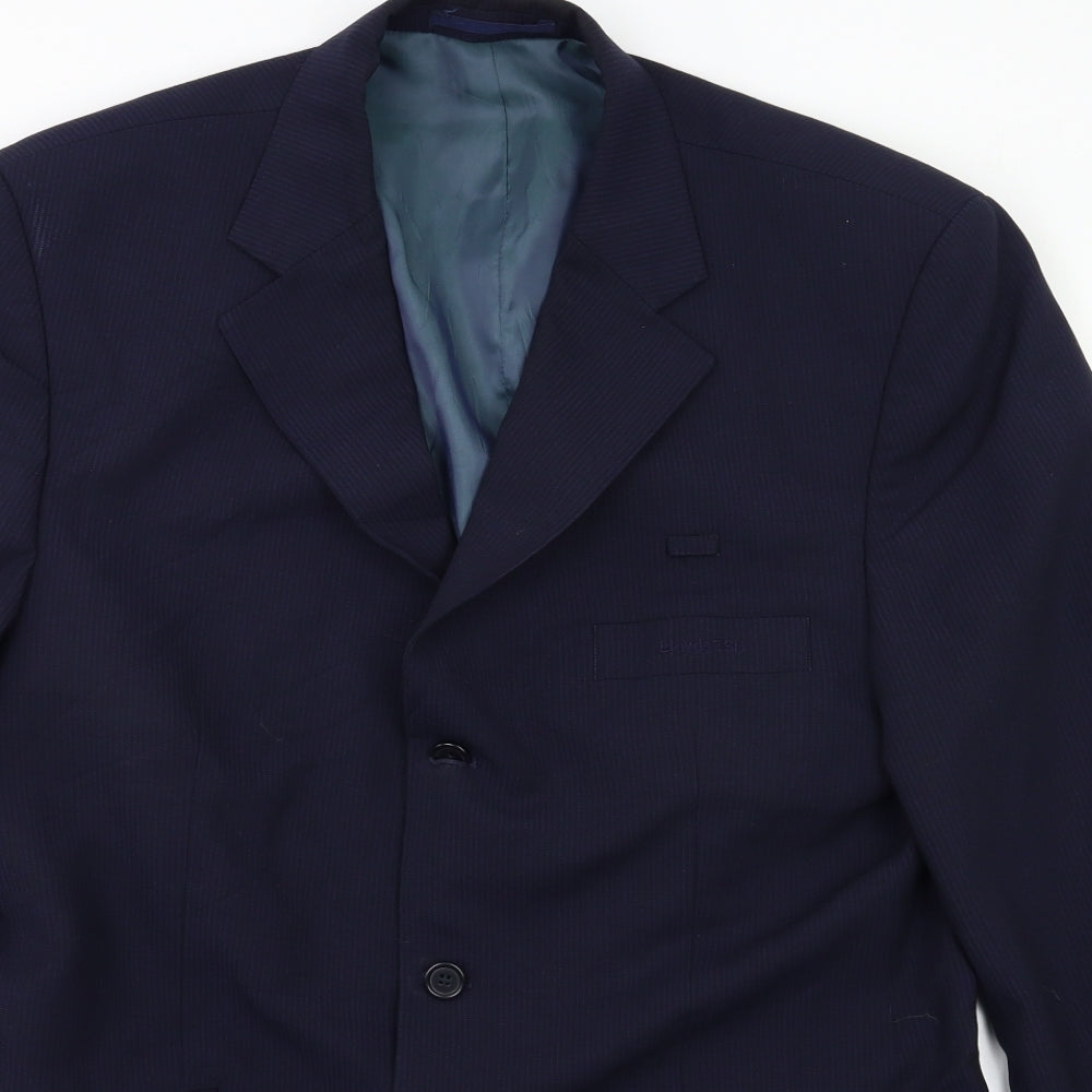 Lloyds Mens Blue Striped  Jacket Blazer Size 42