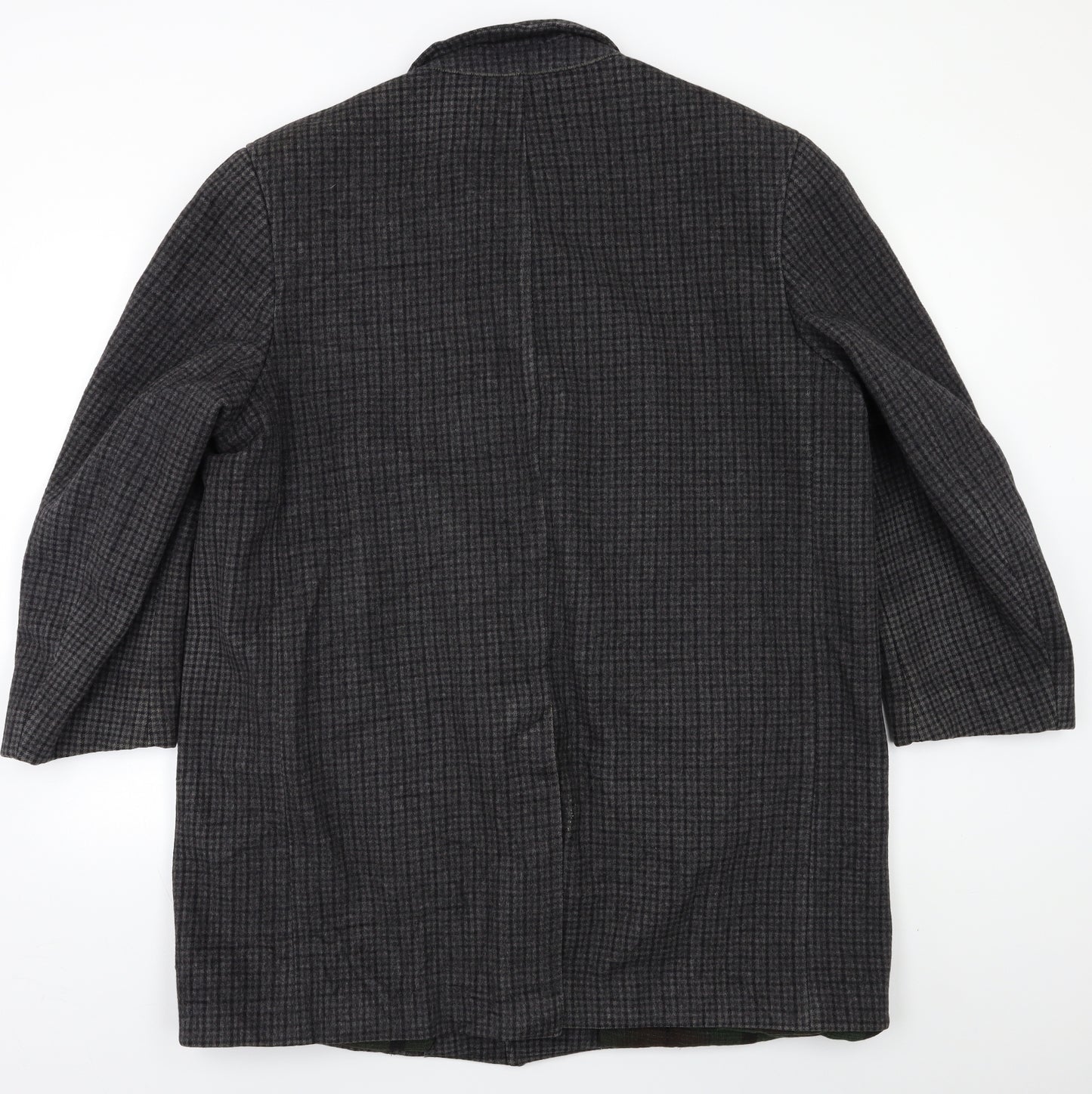 Prew Mens Grey Check  Jacket Blazer Size XL