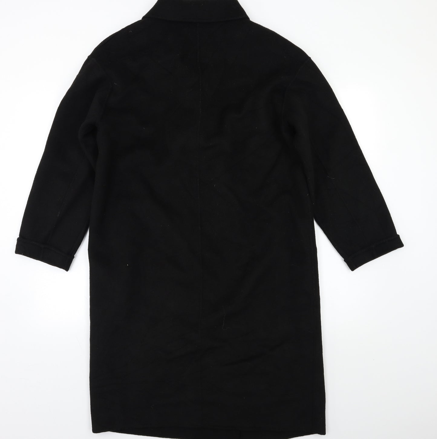 Zara Womens Black   Overcoat Coat Size L