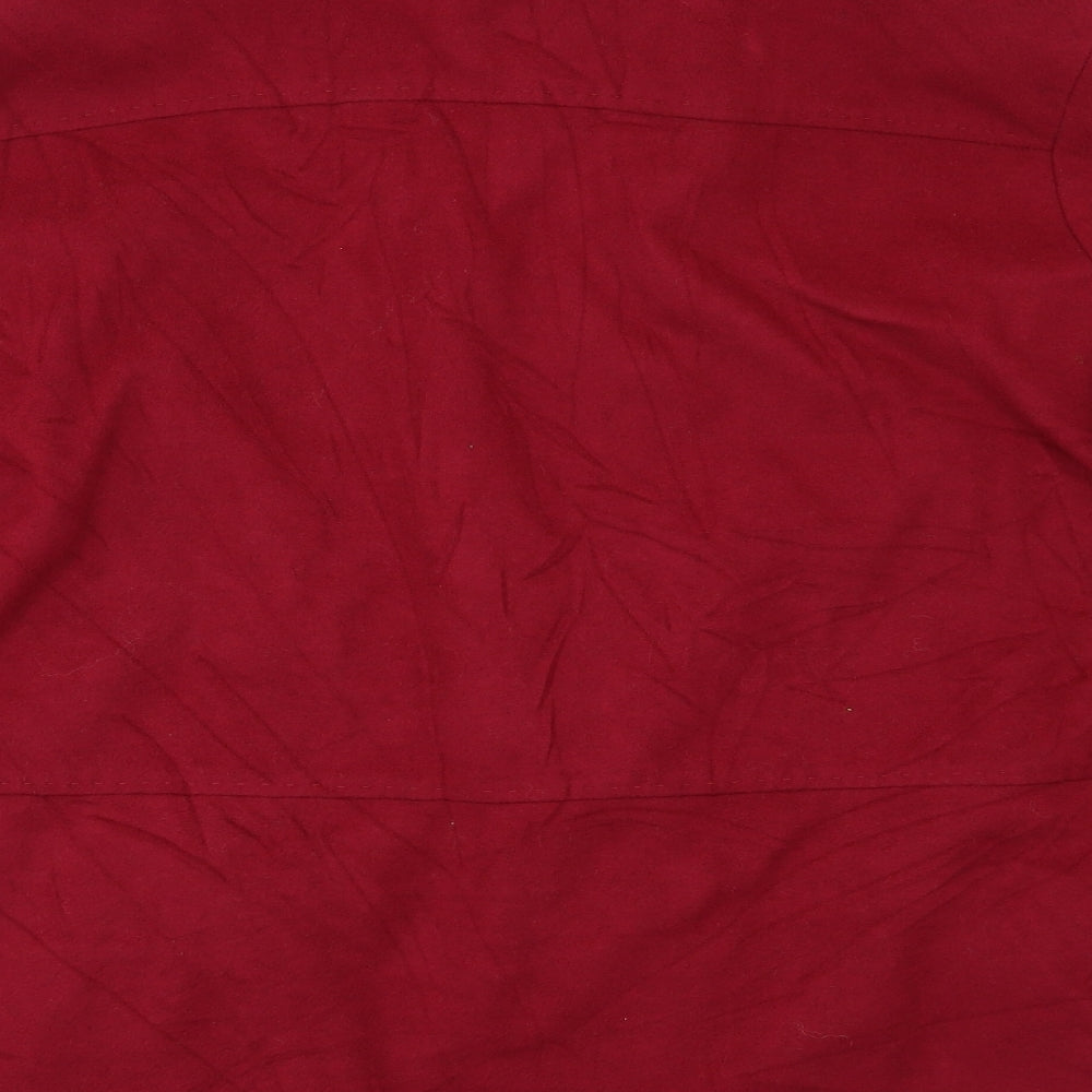M&S Womens Red   Pea Coat Blazer Size 22
