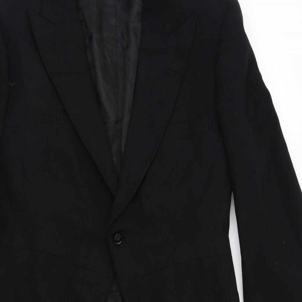 Moss Bros Mens Black   Jacket Blazer Size M