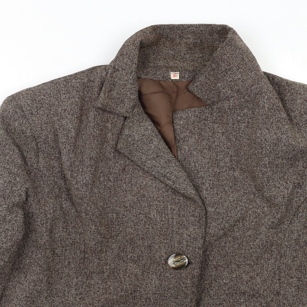 Preworn Womens Red   Jacket Blazer Size 20