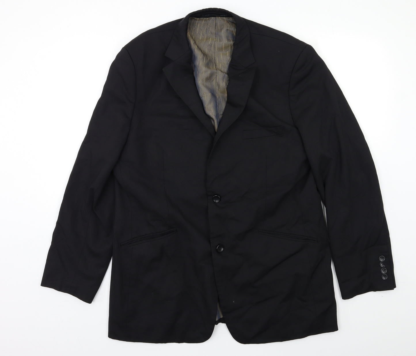 REMUS Mens Black   Jacket Blazer Size 44