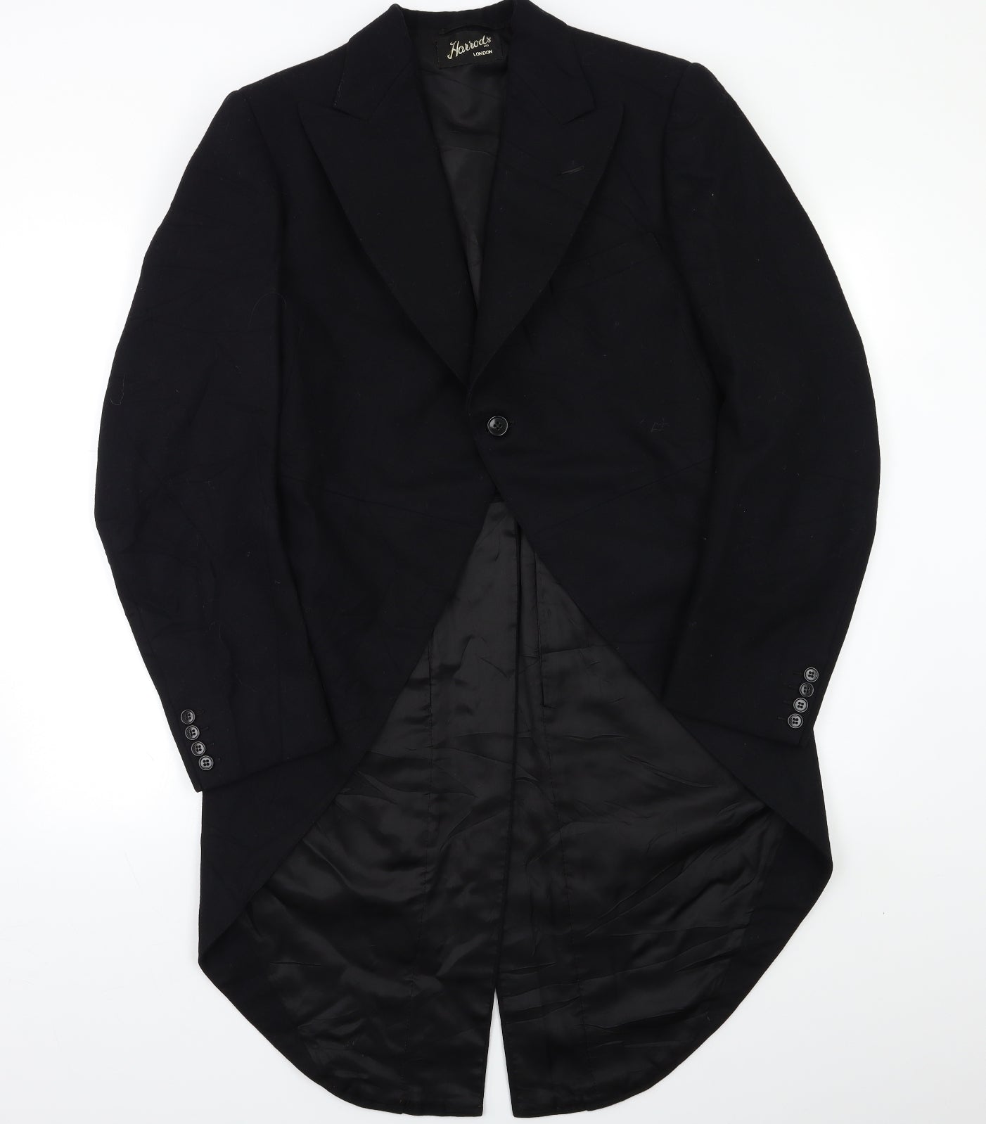 Harrods Womens Black   Tuxedo Blazer Size M