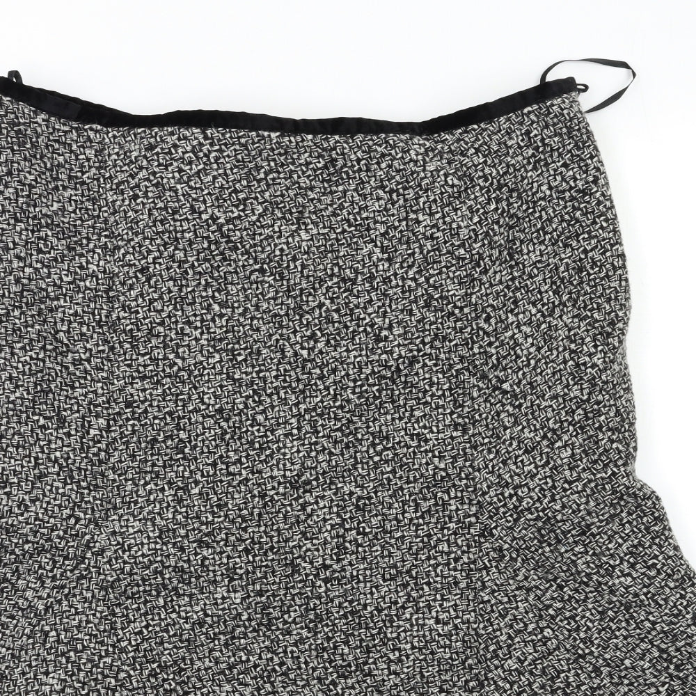 Preworn Womens Grey   A-Line Skirt Size 18