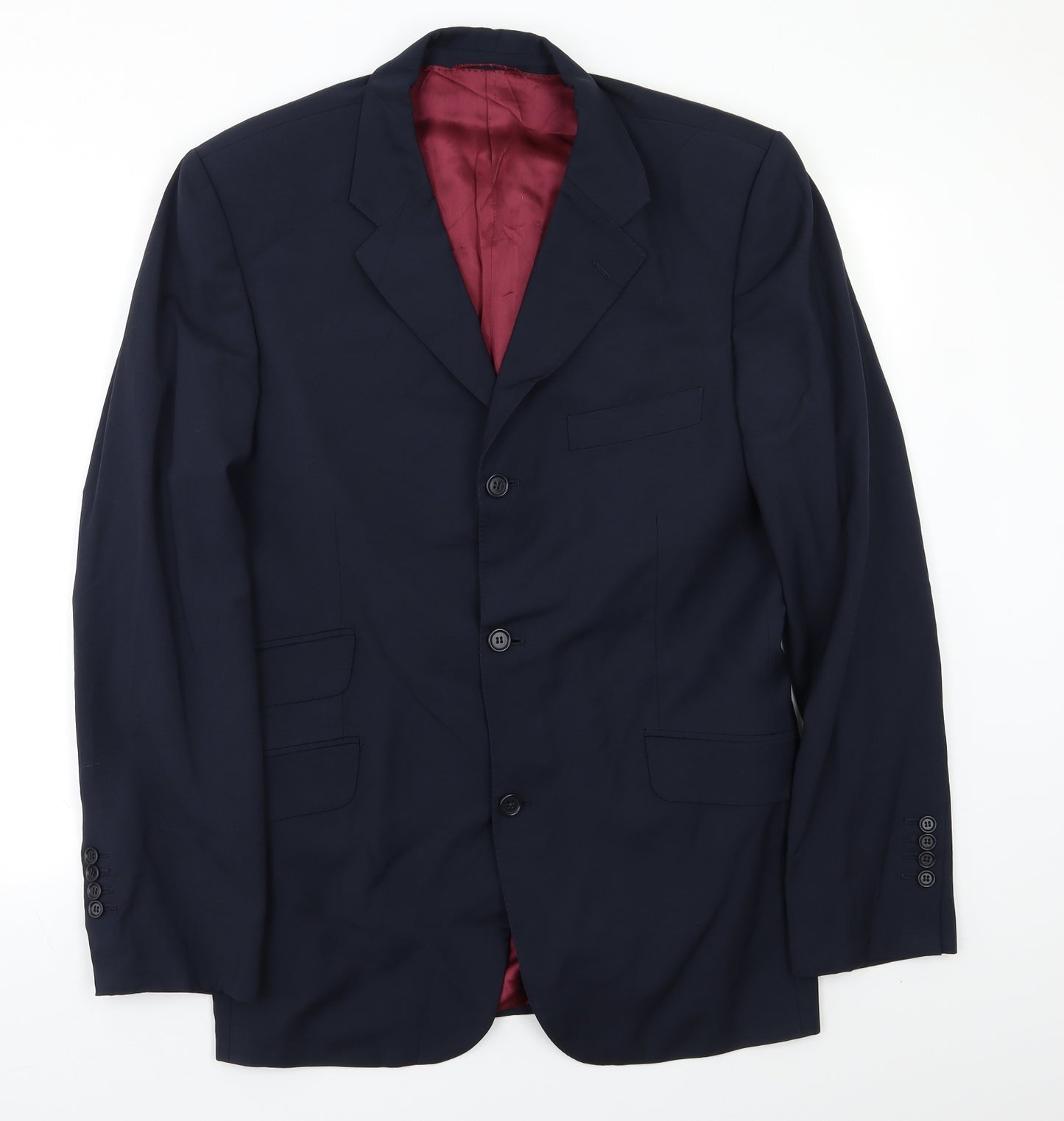 Angelico Mens Blue   Jacket Blazer Size L
