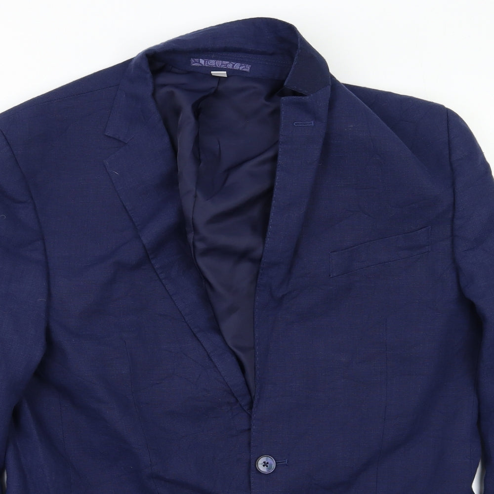 M&S Mens Blue   Jacket Blazer Size 40