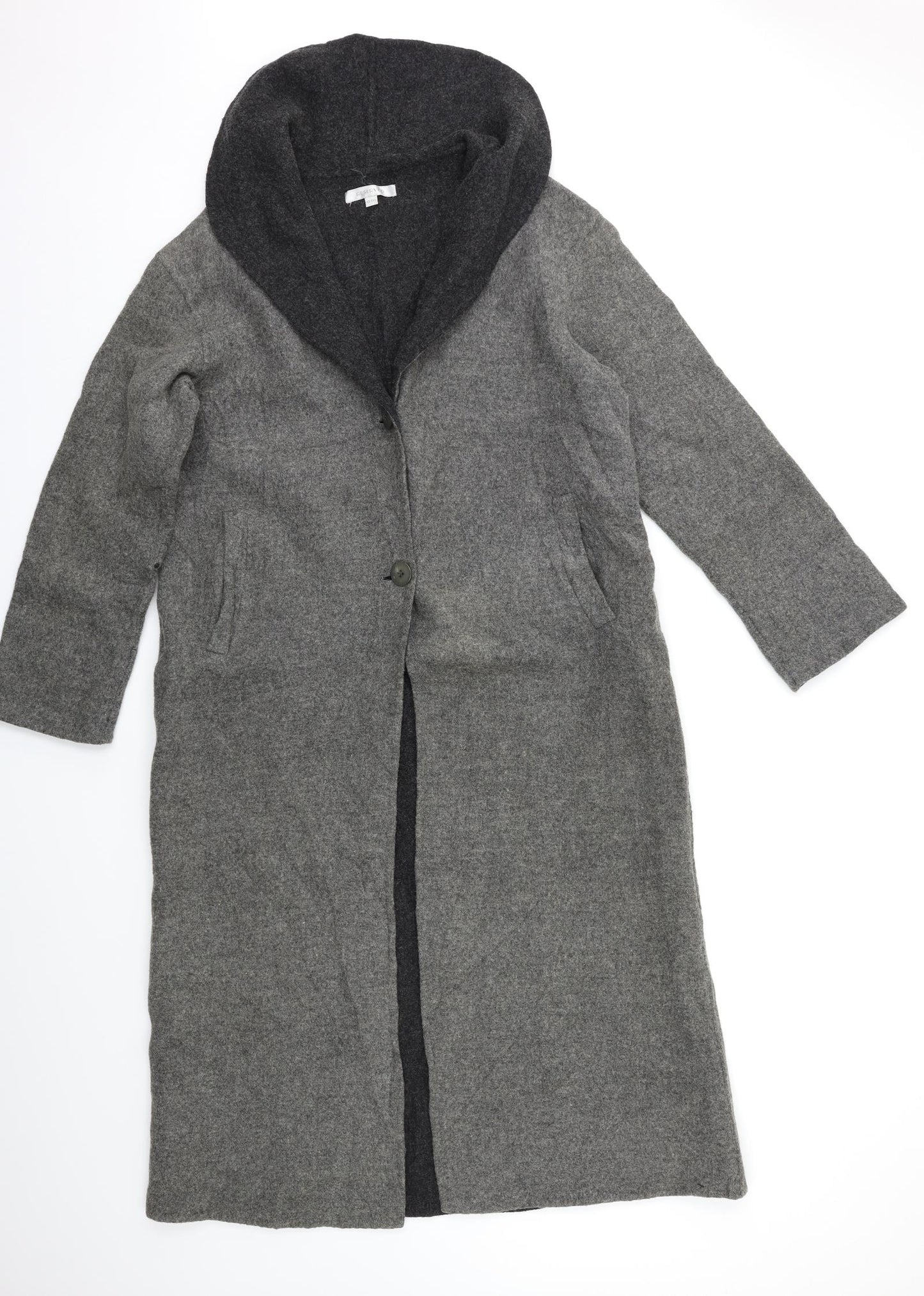 RESERVED Womens Grey   Overcoat Blazer Size M