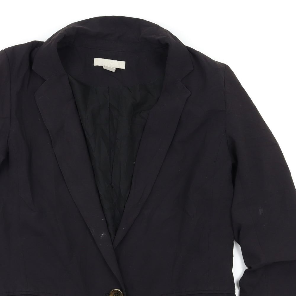 H&M Womens Black   Jacket Blazer Size S