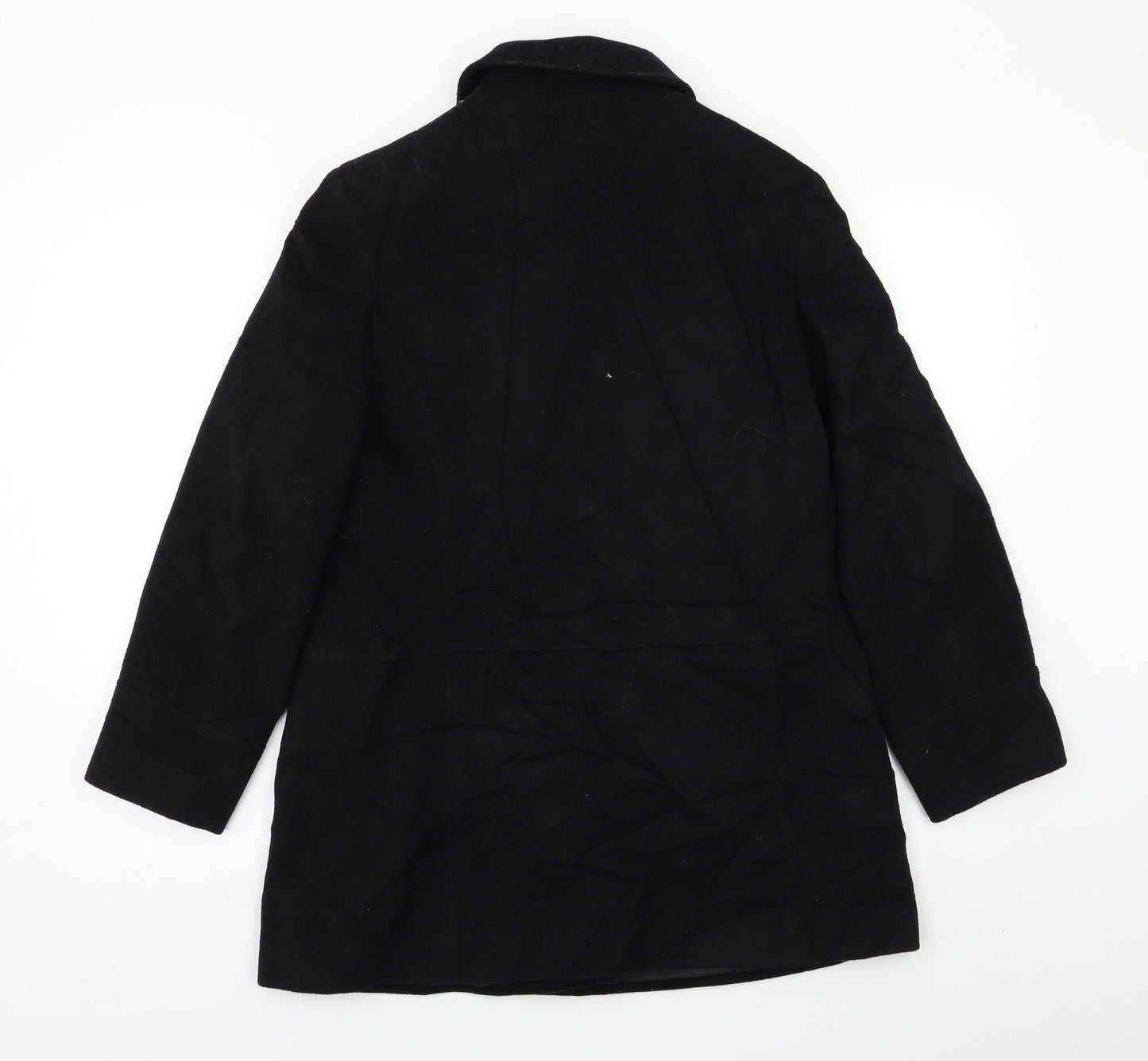 NEXT Womens Black   Pea Coat Coat Size 14