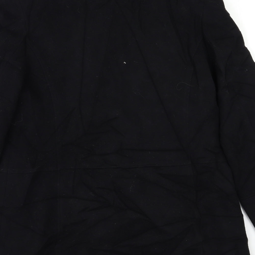 NEXT Womens Black   Pea Coat Coat Size 14