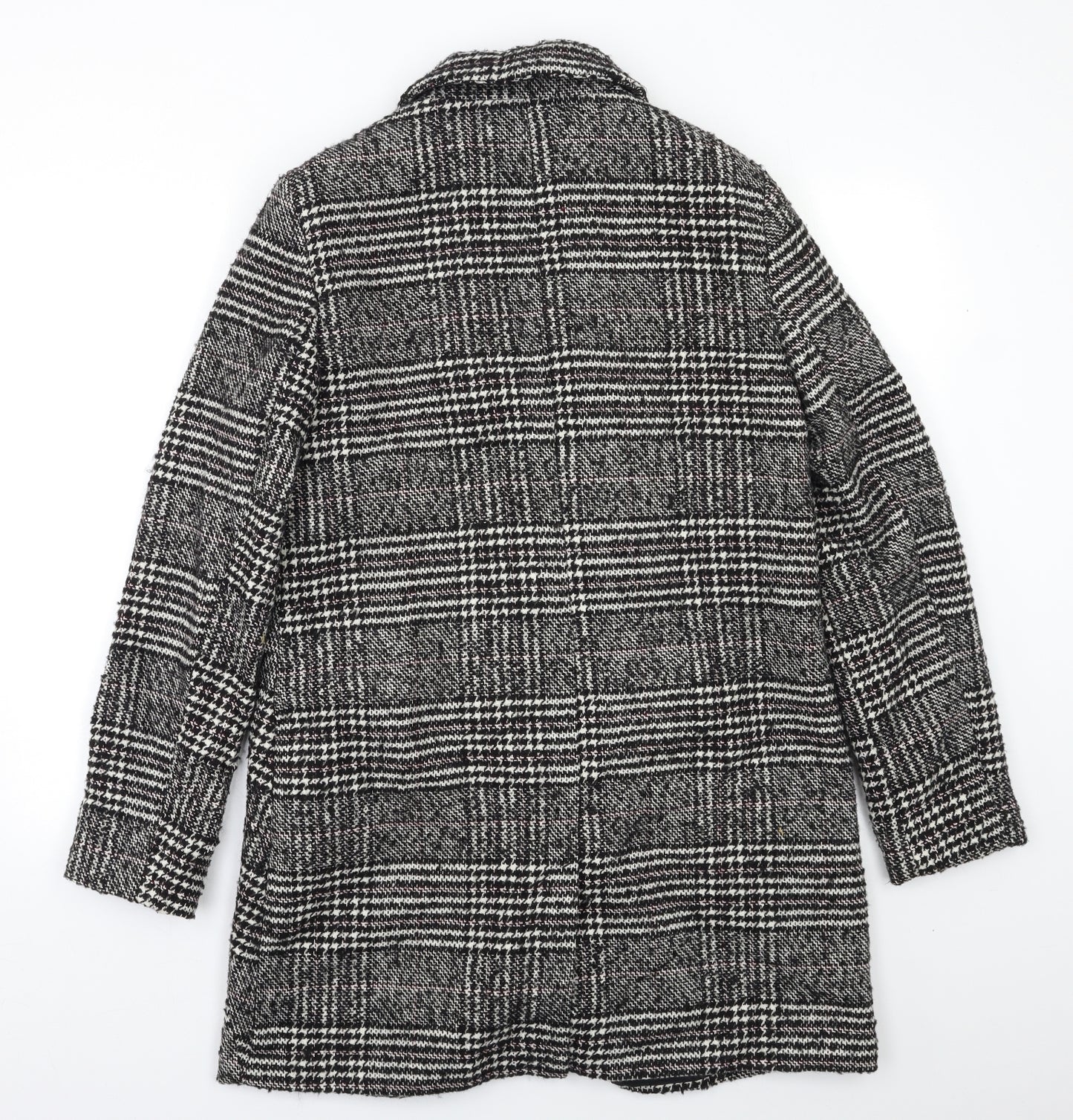 Primark Womens Multicoloured Check  Overcoat Coat Size 12