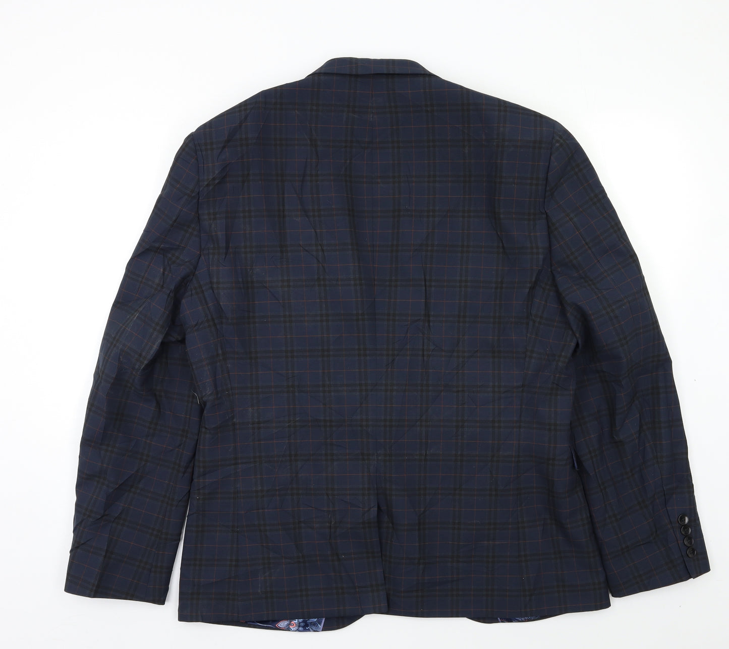 NEXT Mens Blue Check  Jacket Blazer Size 42