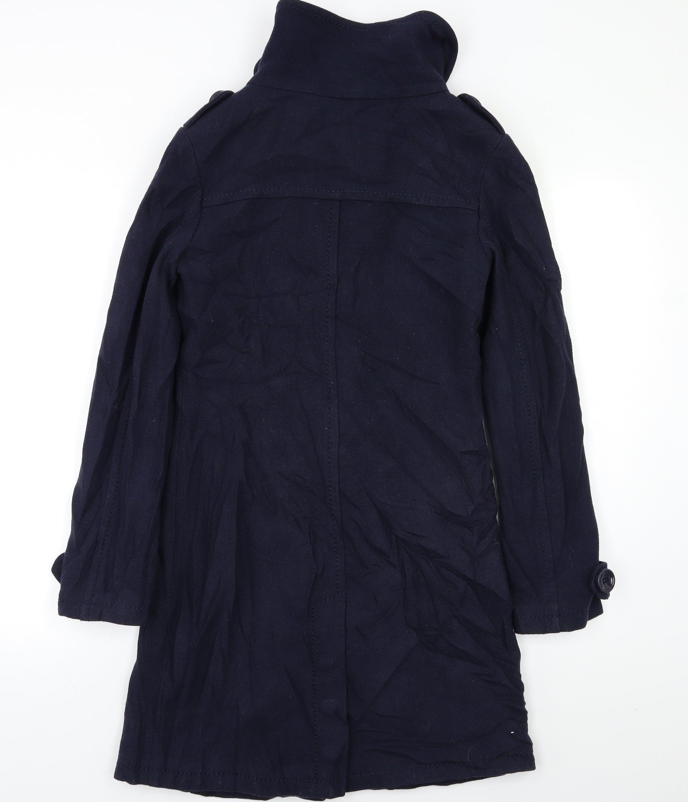 H&M Womens Blue   Pea Coat Coat Size S