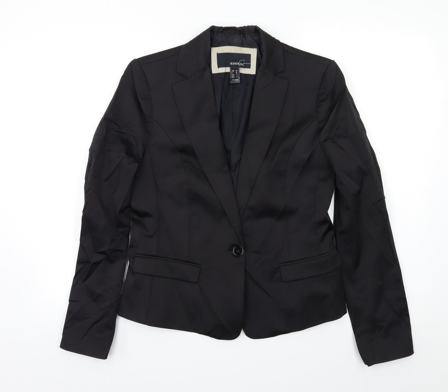 Mango Womens Black   Jacket Blazer Size 12