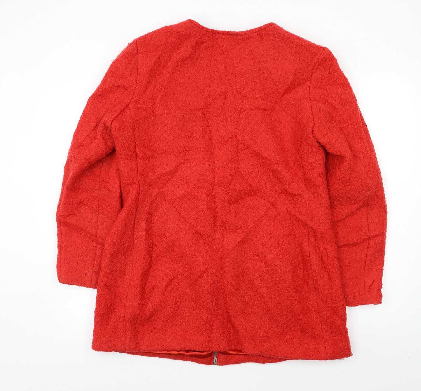 New Look Womens Red   Biker Coat Size 12