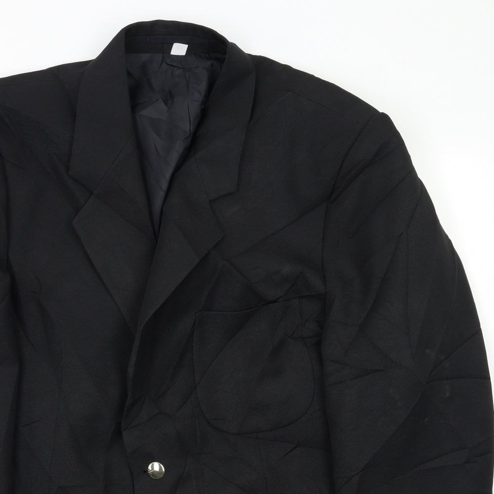 Preworn Mens Black   3 Piece Blazer Size 44