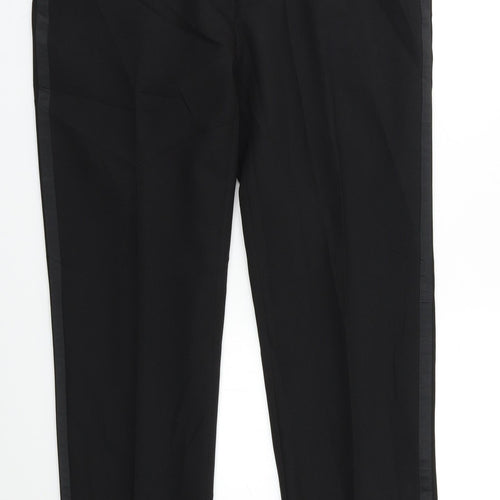 Preworn Womens Black   Dress Pants Trousers Size 32 L30 in