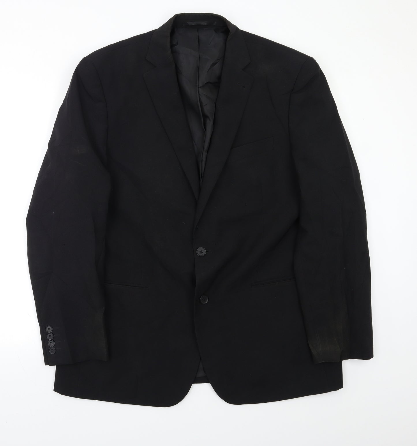 TU Mens Black   Jacket Blazer Size 44