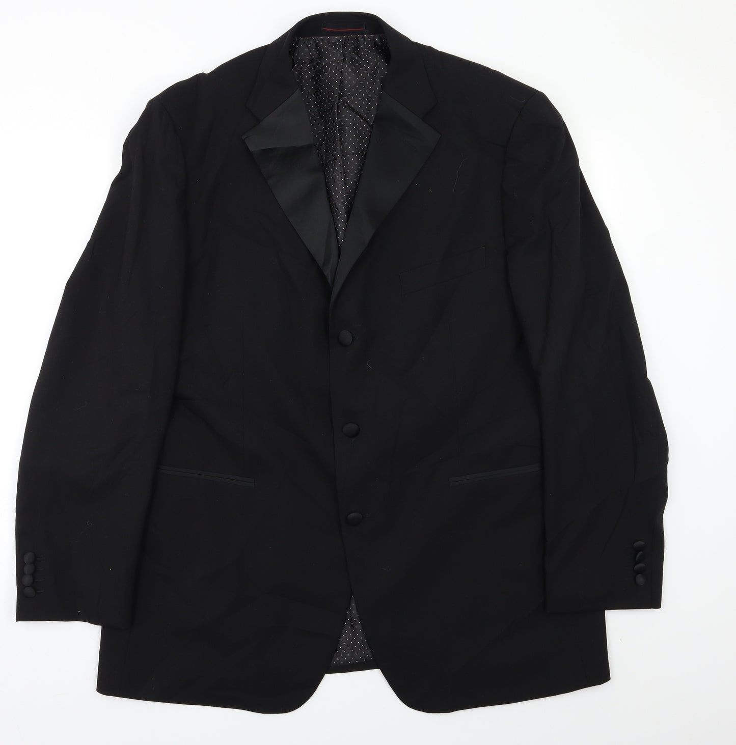 Preworn Mens Black   Jacket Blazer Size 46