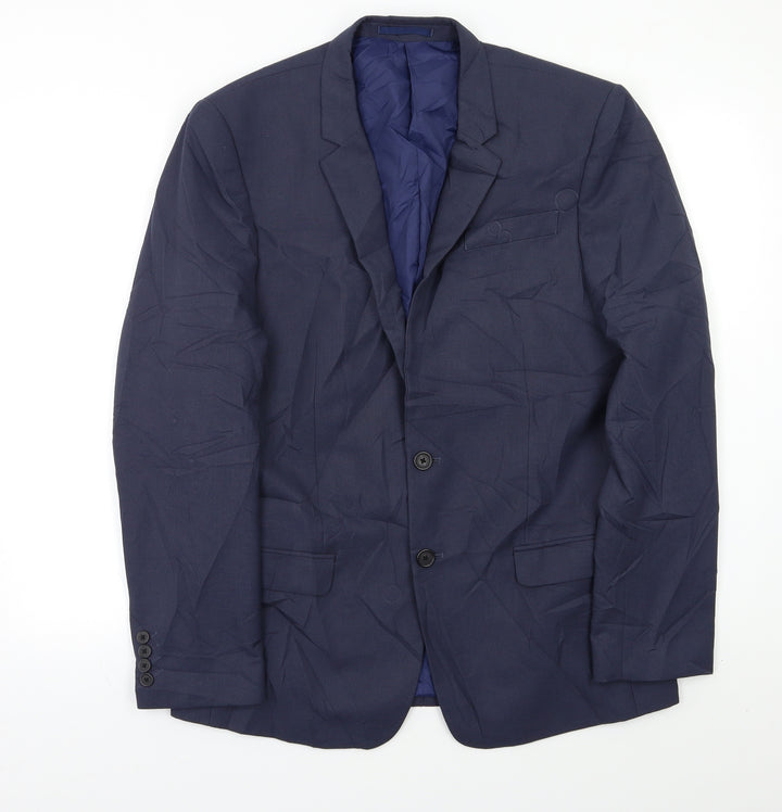River Island Mens Blue Jacket Blazer Size 40