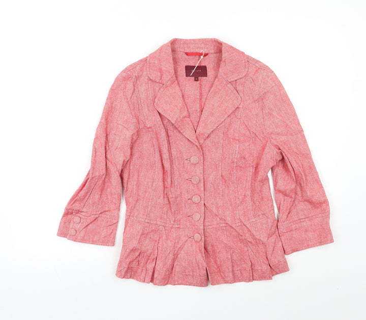 Per Una Womens Red Jacket Blazer Size 10