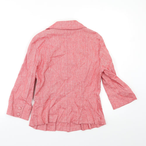 Per Una Womens Red   Jacket Blazer Size 10