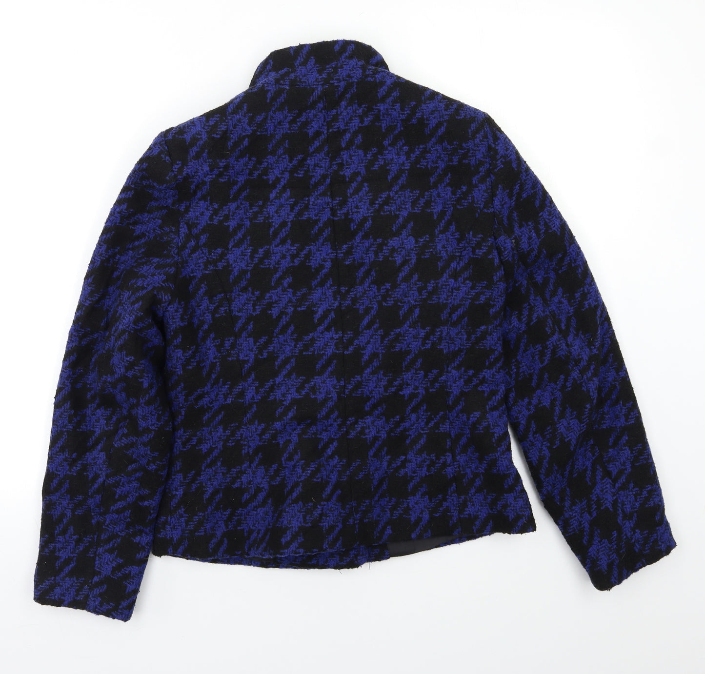 Isle Womens Blue Check  Jacket Blazer Size M