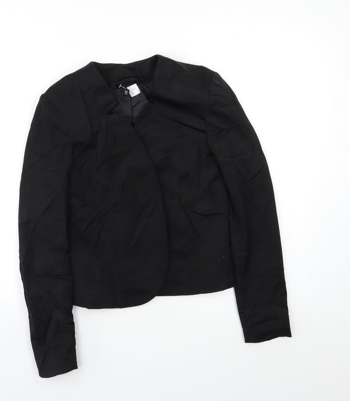 H&M Womens Black Jacket Blazer Size S