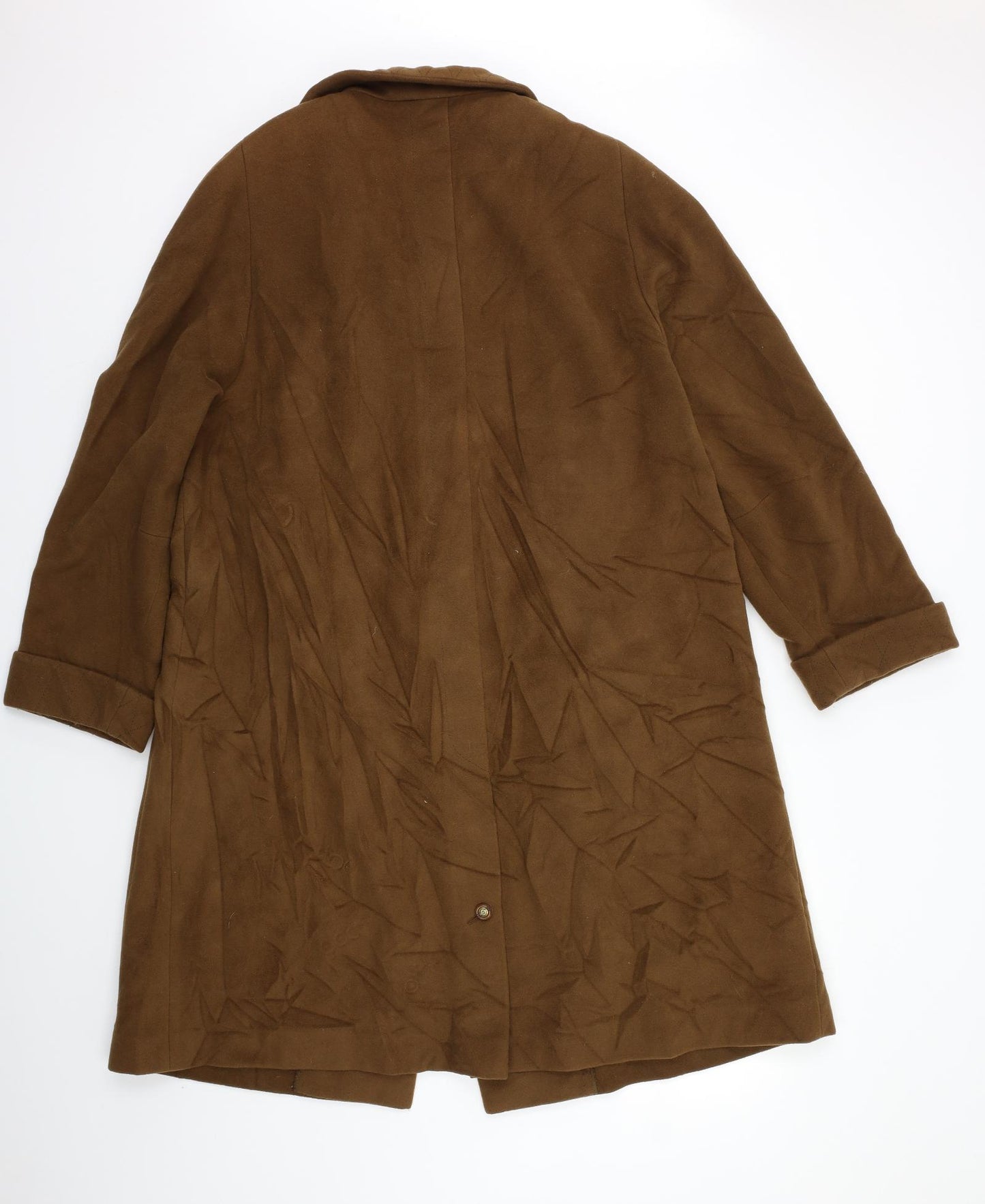 Preworn Womens Beige   Overcoat Coat Size L