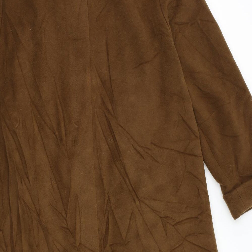 Preworn Womens Beige   Overcoat Coat Size L