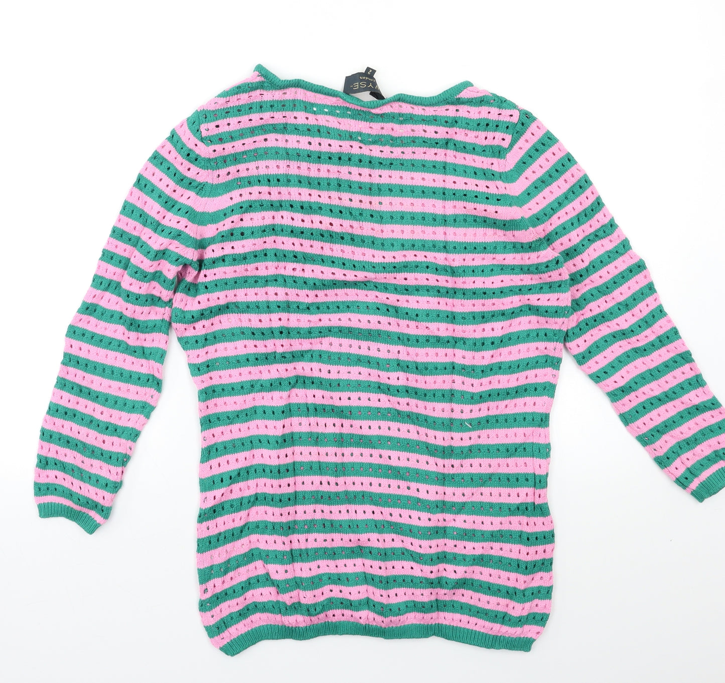 Wyse Womens Multicoloured Striped  Pullover Jumper Size 10