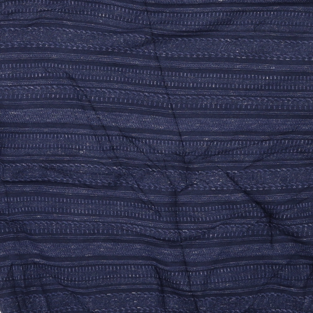 TU Mens Blue Fair Isle  Pullover Jumper Size M