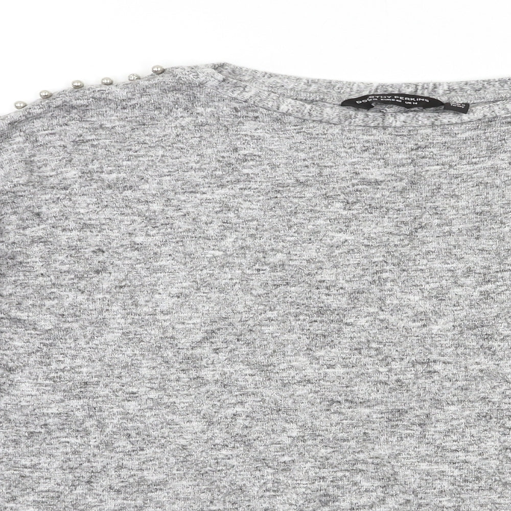 Dorothy Perkins Womens Grey   Pullover Jumper Size 14