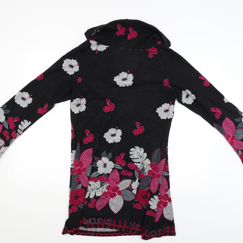 Quetzal Womens Black   Pullover Jumper Size M