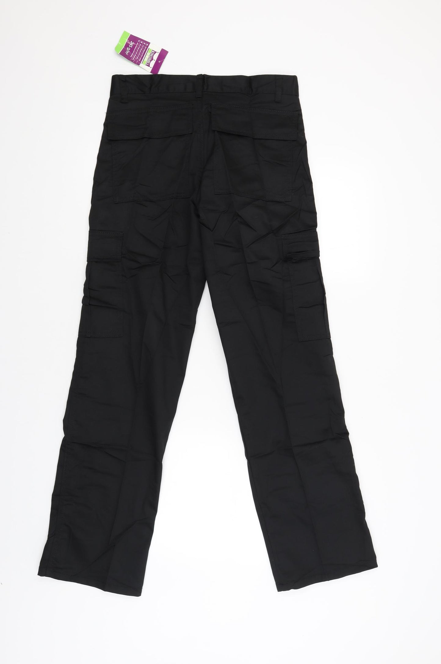 Portwest Mens Black   Cargo Trousers Size 30 L30 in