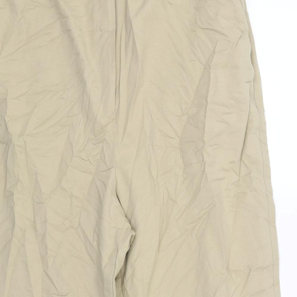 M&S Womens Beige   Cargo Trousers Size 16 L24 in