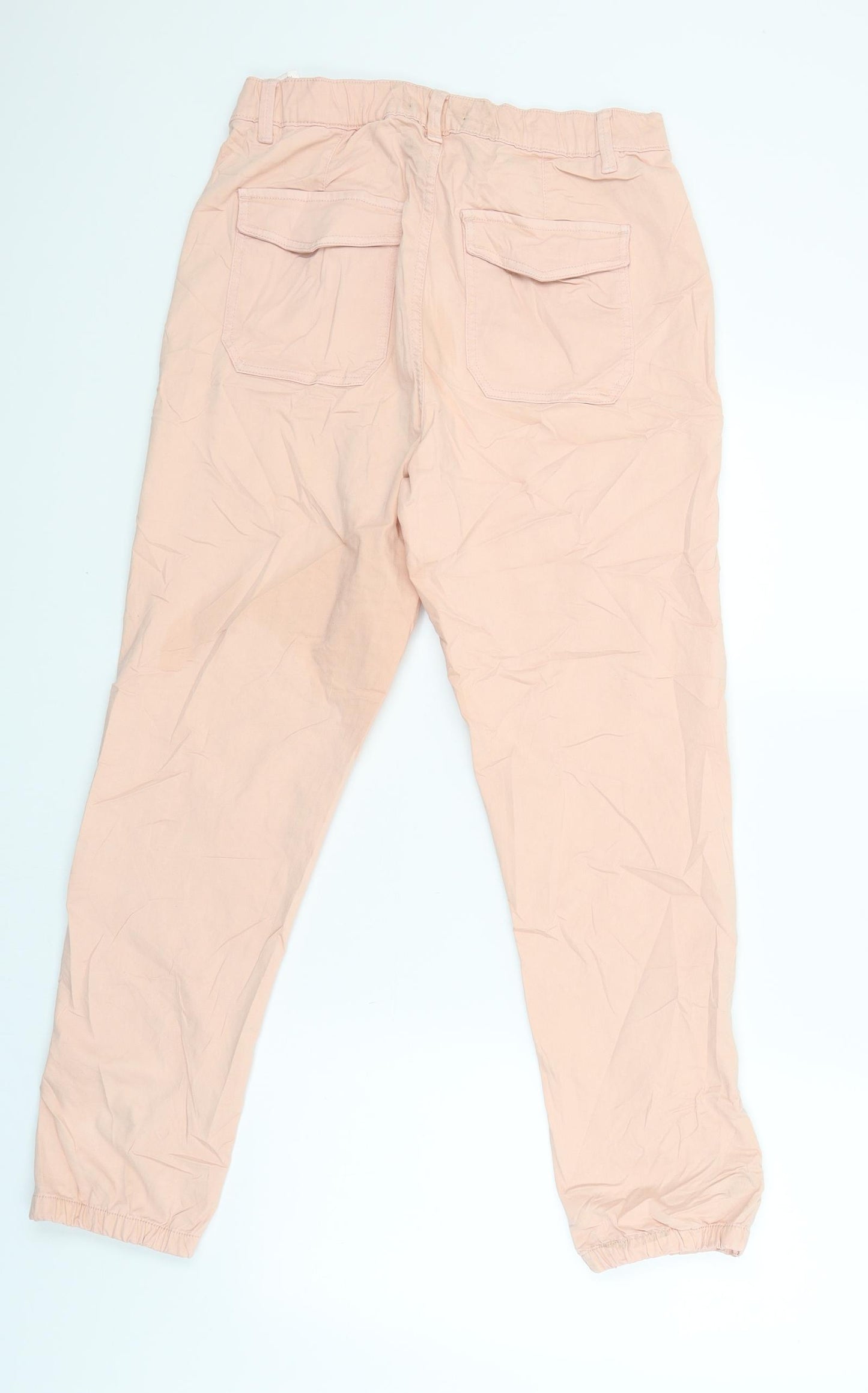 M&S Womens Pink   Cargo Trousers Size 12 L27 in