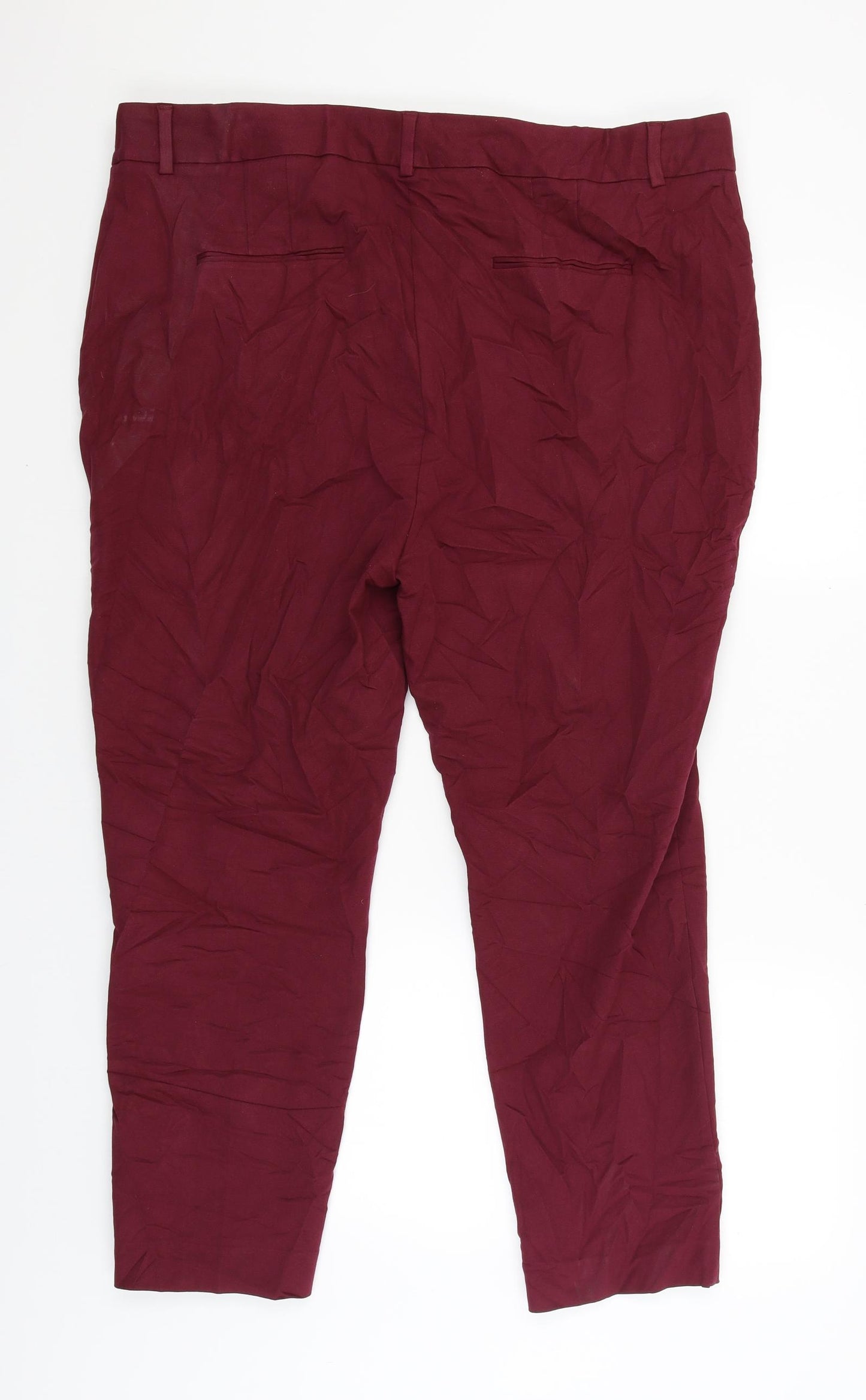 Autograph Womens Red   Trousers  Size 22 L28 in