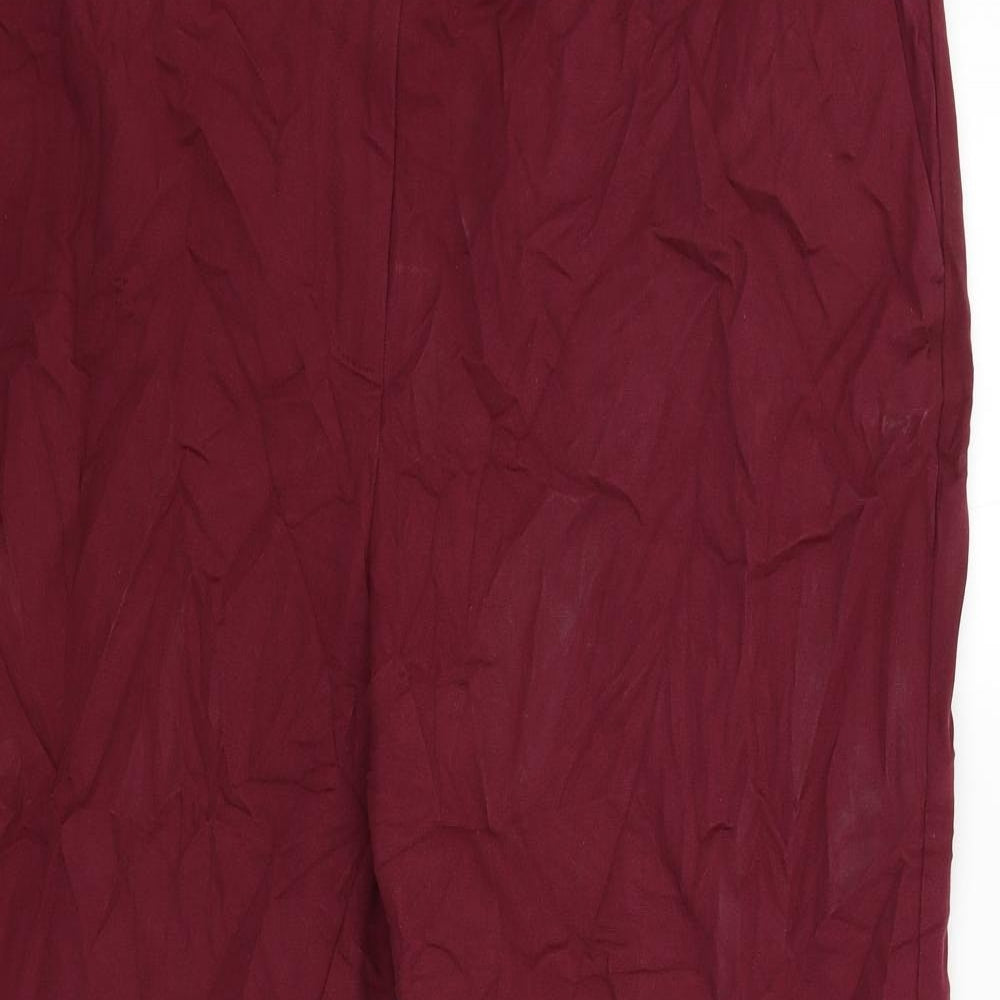 Autograph Womens Red   Trousers  Size 22 L28 in