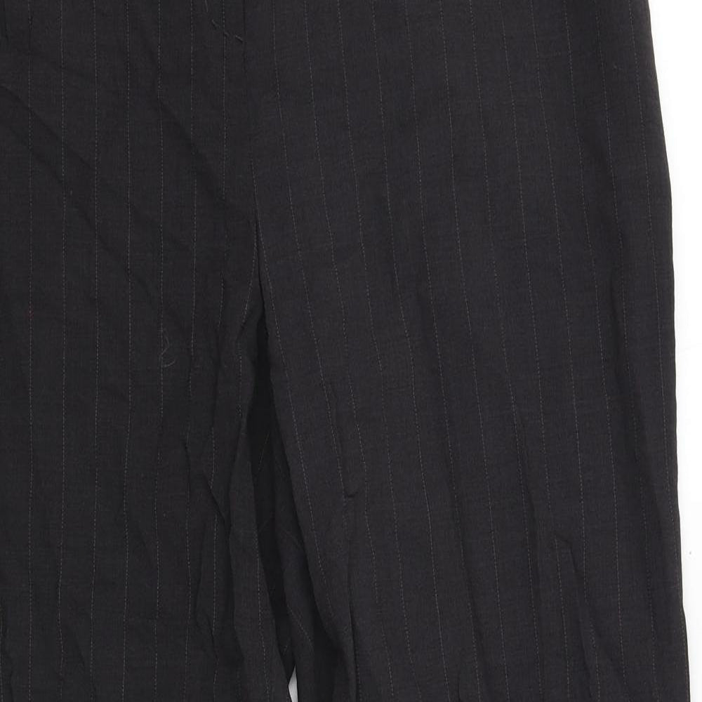 Linea Womens Grey Striped  Trousers  Size 14 L29 in