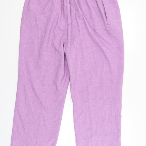 Marks and Spencer Womens Purple   Jegging Trousers Size 20 L27 in